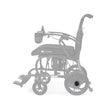 MBH-0110 drive wheel hub cap shown in color on the Golden Cricket LT Carbon GP309, rest of the chair greyed out