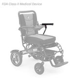 MBS-0007 left arm assembly shown in color on the Golden Stride GP301, rest of the chair greyed out