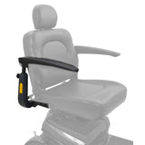 MBS-0017 right seat arm shown in color on the Golden Companion HD GC540 seat, rest greyed out