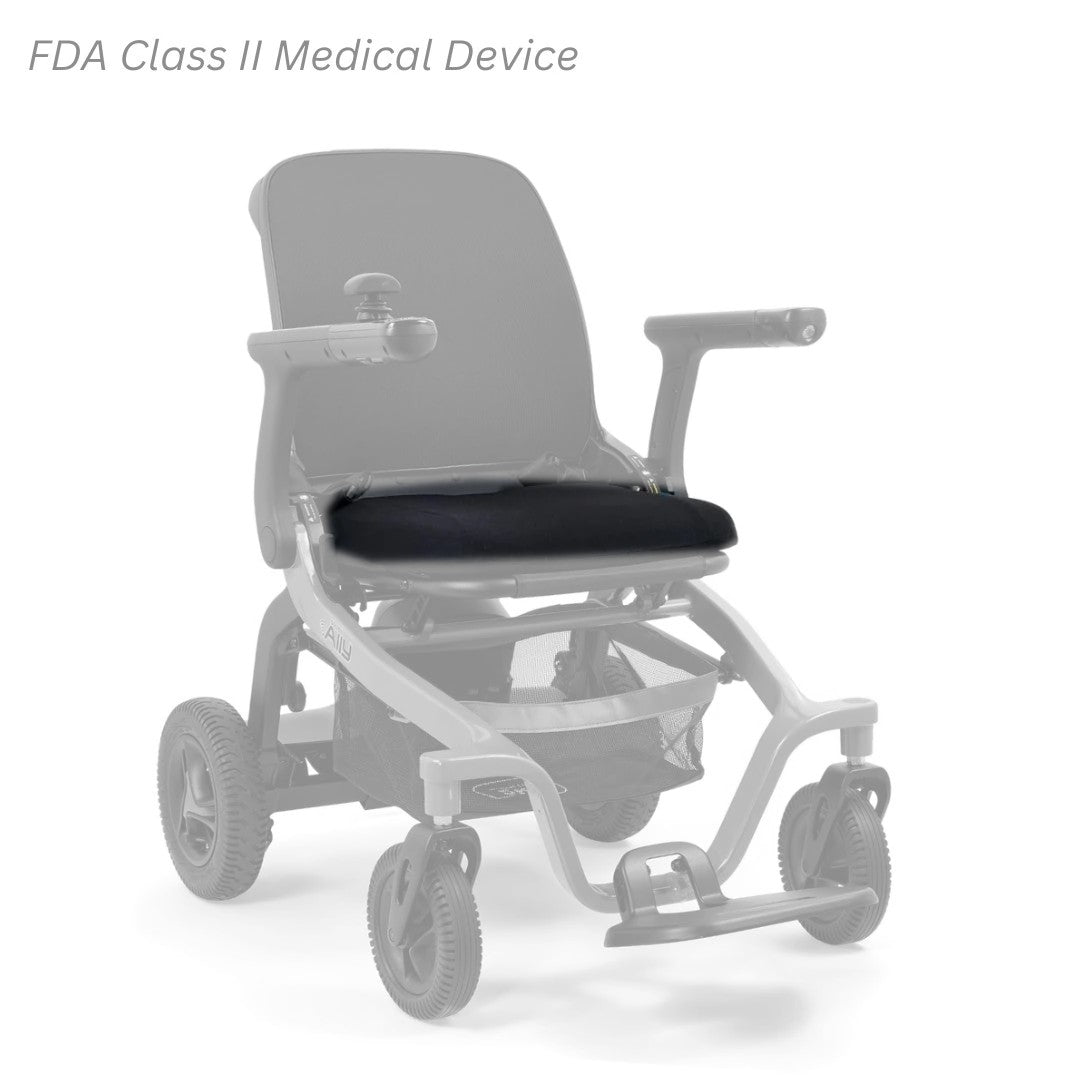 MBS-0022 seat cushion shown in color on the Golden Ally GP303, rest of the chair greyed out