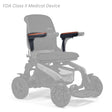 MBS-0027 left and MBS-0028 right seat arm assemblies shown in color on the Golden Ally Pro GP304, rest of the chair greyed out