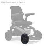 MBW-0038 omni-directional caster wheel shown in color on the Golden Ally Pro GP304, rest of the chair greyed out