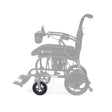 MBW-0059 front caster wheel shown in color on the Golden Cricket LT Carbon GP309, rest of the chair greyed out