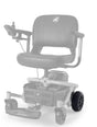 MBW-161-RWA rear wheel assembly shown in color on the Golden LiteRider Envy LT GP161, rest of the chair greyed out