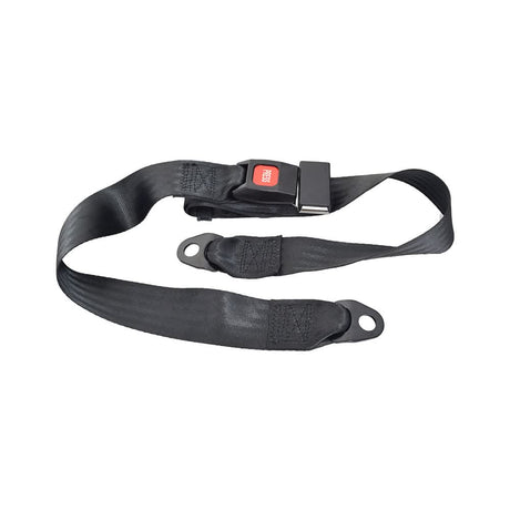 Merits 43700291 60" power chair seat belt with red push-button buckle for Atlantis P710, Atlantis 2 P720 & Gemini P301