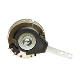 Motor Brake for the Merits Pioneer 5 (S53431) and Pioneer 5 DLX (S541) Mobility Scooters, featuring a small round metal device with a black handle, close-up of mechanical parts.