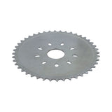 9-Hole Sprocket for 48cc - 80cc 2-Stroke Bicycle Engine Kits, featuring a silver gear with 44 teeth and a 36 mm center hole, designed for gasoline bike conversions.