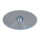 Go-Kart Live Axle Sprocket - 40/41/420 Chain 60 Tooth with 1 Bore & 1/4 Keyway, featuring a detailed close-up of the metal gear with a central hole.