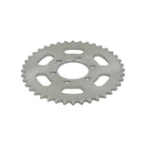 #35 Chain 40 Tooth Sprocket for the Monster Moto / Mega Moto MM-K80 80cc Go-Kart, showcasing a circular steel gear with a central hole and six mounting holes.