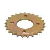 Close-up of the #420 Chain 25 Tooth Rear Sprocket for Coleman KT196 & CK196-T 6.5 Hp Go-Karts, showcasing its gear teeth and central mounting hole.
