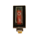 Close-up of the On-Off Switch for the eZip Nano and Nano Carver, featuring an LED indicator and compact design, measuring 32 mm x 13.9 mm x 20 mm.