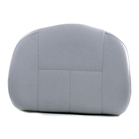 28 Gray Medium-Back Deluxe Contour Vinyl Seat Back for Pride Scooters, Jazzy, & Jet Power Chairs, featuring a sleek, contoured design with sturdy construction, perfect for enhancing comfort and support on mobility devices.