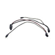 Main Battery Harness for Jazzy 614, 614HD, & Quantum Q614 Power Chairs (Old Style) featuring a bundle of black and grey wires with multiple connectors and a plug, designed for pre-2018 models.