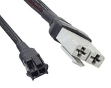 Close-up of the Motor, Brake, and Transaxle Assembly for the Pride Maxima (SC900/SC940/SC901/SC941), showcasing a black braided cable with an electrical connector.