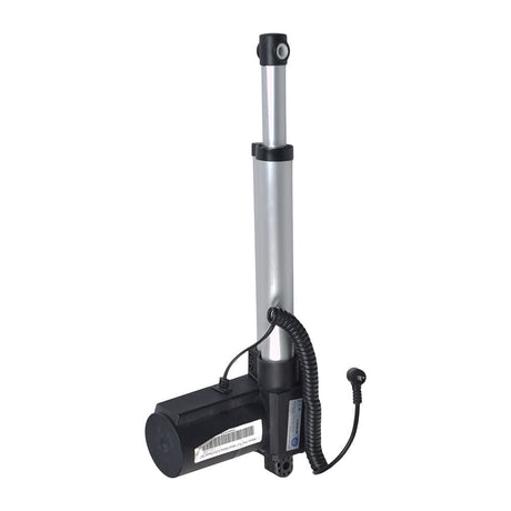 Back Section Lift Motor for the Mega Motion LC-100X Lift Chair (DRVMOTR1478), featuring a black and silver mechanism with visible cables and a cylindrical component, designed to control the chair's tilt function.