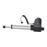 Back Section Lift Motor for the Mega Motion LC-100X Lift Chair (DRVMOTR1478) featuring a sleek black and silver electric cylinder with a coiled cord and plug, designed for chair tilt function.