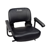 18" Black Vinyl Molded Seat Assembly for Pride Mobility Scooters (Blemished)