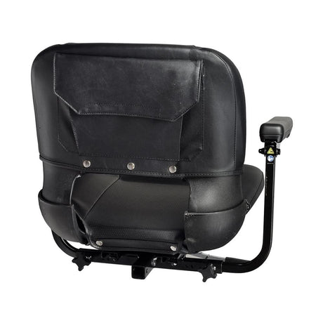 18" Black Vinyl Molded Seat Assembly for Pride Mobility Scooters (SET151299) (Blemished)