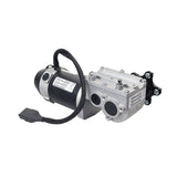 5 MPH I-Song ElectroCraft Motor and Gearbox Assembly for the Quantum Q6 Edge, showing a close-up of the silver and black motor with visible components and a barcode on the black surface.