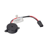 Electric Horn Module for the Go-Go Elite Traveller Plus (SC53/SC54) without Console Charging Port, featuring attached red and black cables, a white label with text, and a close-up of the handle.