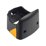 Lower Tiller Shroud Assembly for the Pride Victory LX (S710LX) featuring black plastic pieces with holes and high-visibility yellow reflectors, designed to attach below the tiller's adjustment knuckle.