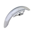 Front Fender for the Pride Mobility Sport Rider Scooter, featuring a shiny chrome-like finish and a black screw, designed to protect against rainwater and mud while enhancing the scooter's aesthetic appeal.