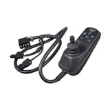6 Key 70 Amp VSI Joystick Controller for scooters, featuring a black remote control with buttons and attached cables.