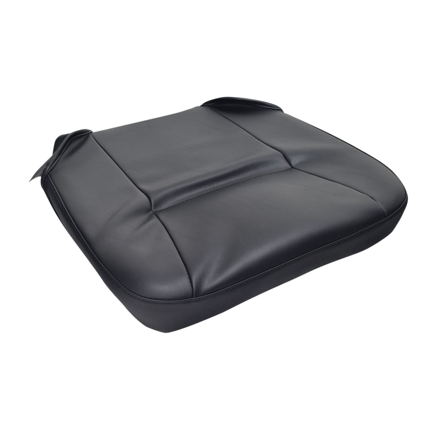Black Vinyl Seat Base for Go-Go and Pride Revo (SC60/SC63/SC64) Mobility Scooters, showing a close-up of the black vinyl cushion with foam insert included.