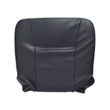 Black Vinyl Seat Base for Go-Go and Pride Revo (SC60/SC63/SC64) Mobility Scooters, featuring a black leather cushion with foam insert, shown close-up on a white background.