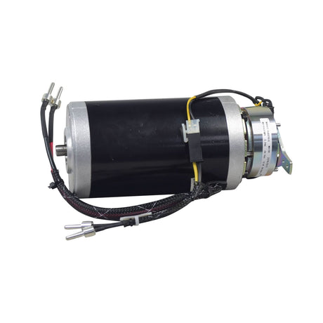 Motor and Brake Assembly for the Go-Go Elite Traveller Plus (SC53/SC54) and Go-Go Sport (S73/S74), featuring a black and silver electric motor with visible wires and a black cylinder component.
