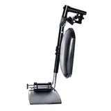 Elevating Leg Rests with Calf Pad for Jazzy and Jet Power Chairs (Set of 2) (Blemished) showing a close-up of the black leather calf pad designed for comfort and compatibility with various models.