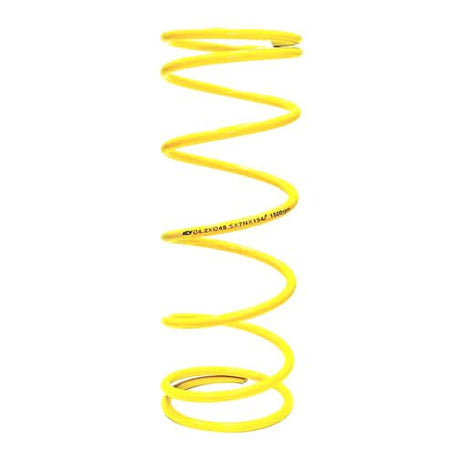Performance Compression Spring for 50cc, 125cc, and 150cc GY6 Engines, coiled and prominently displayed, designed to engage the belt and regulate CVT transmission gear changes.