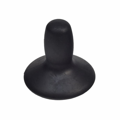 Black rubber replacement joystick knob for PG Drives VSI, VR2, GC and Remote Plus controllers and Q-Logic, side view