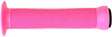 Pink Circle Handlebar Grips for Bikes & Scooters (Set of 2), featuring a high flange design and made from durable kraton rubber, displayed in close-up.