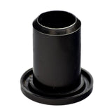 2 Seat Post Bushing for Pride Mobility Scooters, showing a close-up of a black plastic tube with a black ring, designed to fit atop the scooter's seat post.