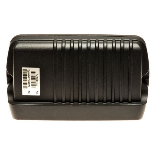 Advanced Actuator Module for the Tru Balance Tilt on Quantum Power Chairs, shown as a black plastic box with a white label, designed to control multiple functions like tilt, recline, and more.