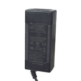 24 Volt 1.5 Amp 3-Prong Battery Charger for the Razor Electric Scream Machine with a black power supply, cord, and close-up label displaying text and symbols, suitable for various 24V Razor products.