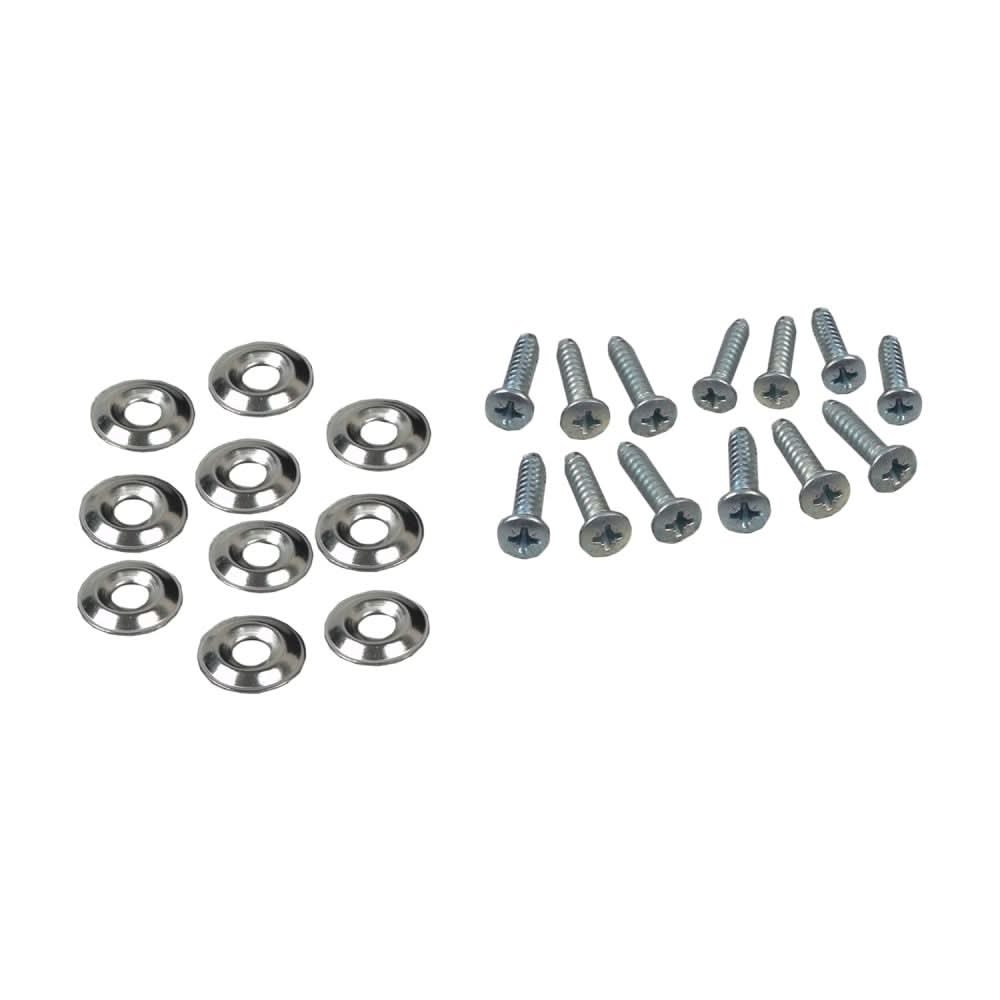 18x16 Nylon Seat Back Upholstery for Invacare Tracer EX2, SX5, & 9000 Series Manual Wheelchairs, featuring a group of screws and washers essential for installation.