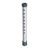 13 Riser Extension for Invacare 6291 Series Walkers (Set of 4) - close-up of metal pole and white object, showcasing the extension's structure for height adjustments on compatible walkers.
