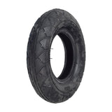 200x50 (8x2) Scooter Tire for Razor E275 with a rough tread pattern, resembling gas-powered street scooter tires. Features a central hole and texture for enhanced pavement grip.