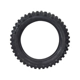 3.00-12 (80/100-12) Tire with JK620 Knobby Tread for Baja, Coolster, & Honda Dirt Bikes, featuring a durable black rubber with prominent treads, suitable for 70cc mini dirt bikes.