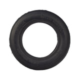 6x1.25 Pneumatic Scooter Tire, shown as a black tire with defined tread, ideal for rear wheels on Pulse Sonic and Super-B scooters, available with or without an angled Schrader valve inner tube.