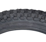 16x2.125 Bicycle Tire with K905 K-Rad Tread, close-up showing detailed tread pattern, ideal for replacing your old bike tire.
