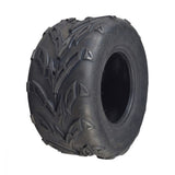 16x8-7 Rear Tire for the Realtree RTK200 Go-Kart featuring a close-up of its bold V-tread pattern, designed for traction on loose surfaces like mud, sand, and gravel.