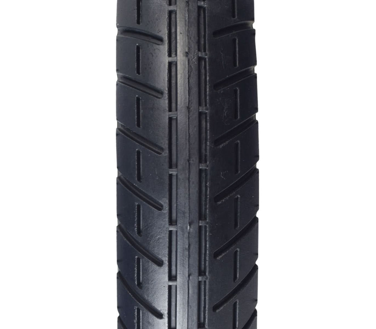 10x2 Pneumatic Whitewall Tire for the Razor Pocket Mod Petite, featuring a retro-style whitewall side and shallow-siped street tread, designed to evoke the classic look of Euroscooters.