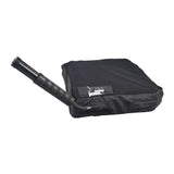 ROHO HARMONY® Cushion for Mobility Scooters, Power Chairs, & Wheelchairs, featuring a black fluid-resistant cover with a black handle and cord, designed for comfortable, secure seating with air flotation and foam base.