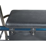 Seat for Drive Medical Aluminum Rollators with 6 & 7-1/2 Casters (Missing Hardware) - a black padded vinyl seat on a metal pole, designed for specific Drive Medical 4-wheel rollator models.