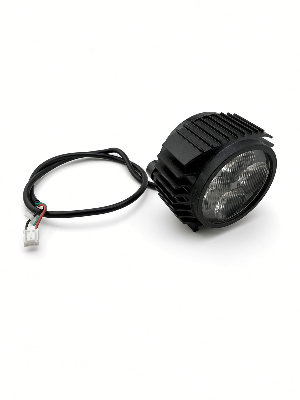 Round black LED headlight with wiring lead for the Hiboy DK1