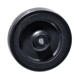 Rear Anti-Tip Wheel for the Golden Technologies Alante (GP201); solid black wheel with a central hole, designed as a direct OEM replacement for enhanced safety.
