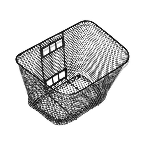 Rear Basket for the Invacare Lynx LX3/SX3, Panther LX-4, and Zoom-3 Mobility Scooters – a black mesh container designed for rear attachment, enhancing storage capacity on compatible scooters with Contour seats.